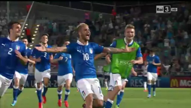 Lorenzo Insigne gol su punizione Italia 1-0 England Under 21 - 5-6-2013 HD