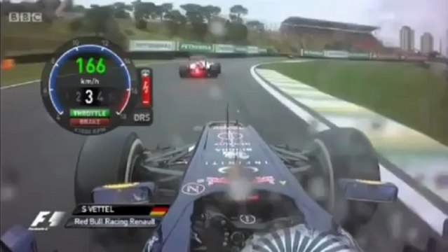 Primeras vueltas de Sebastian Vettel - GP Brasil 2012 (2)