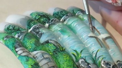 PEINTURE AQUARELLE SUR CAPSULES