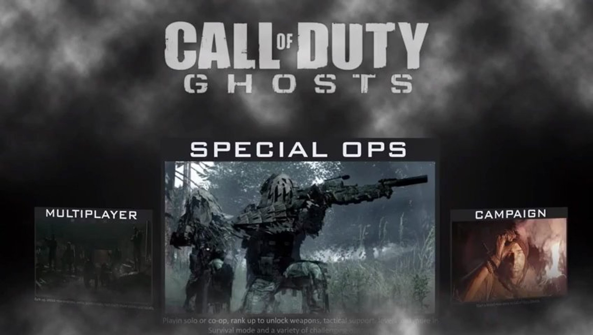 Call of Duty : GHOSTS Gameplay Reveal Multiplayer - Main Menu Concept (COD  GHOST GAMEPLAY) Original - video Dailymotion