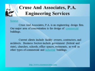 cruse and associates engineering services, Cruse And Associates, P.A. Engineering Services