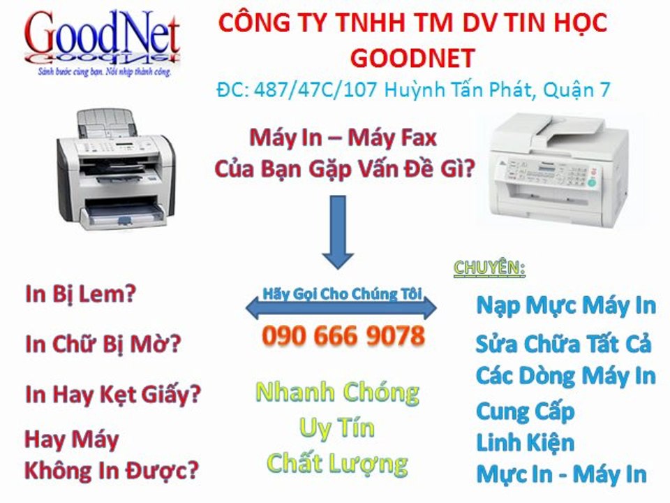 Nap Muc May In Tan Noi Quan 7 80.000vnd 090 666 9078