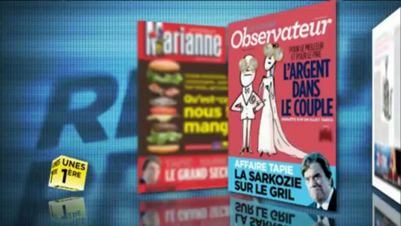 Revue de presse Unes 1ère - vendredi 7 juin 2013