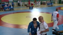 Jacek Cal (POL) vs Ali Kurzhev (RUS) 74 kg - European SAMBO Championships 2013, Crema Italy
