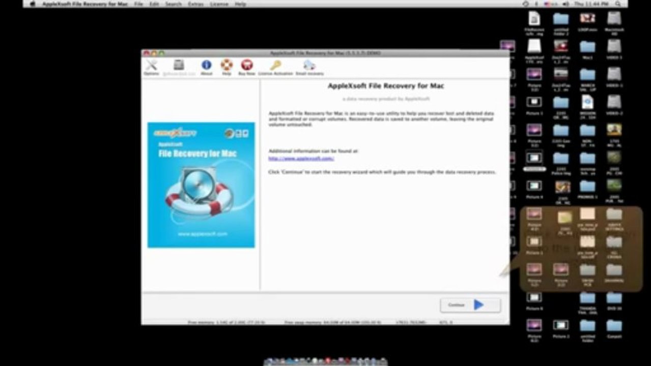 AppleXsoft File Recovery for Mac version 5 - recover deleted and lost files from Mac