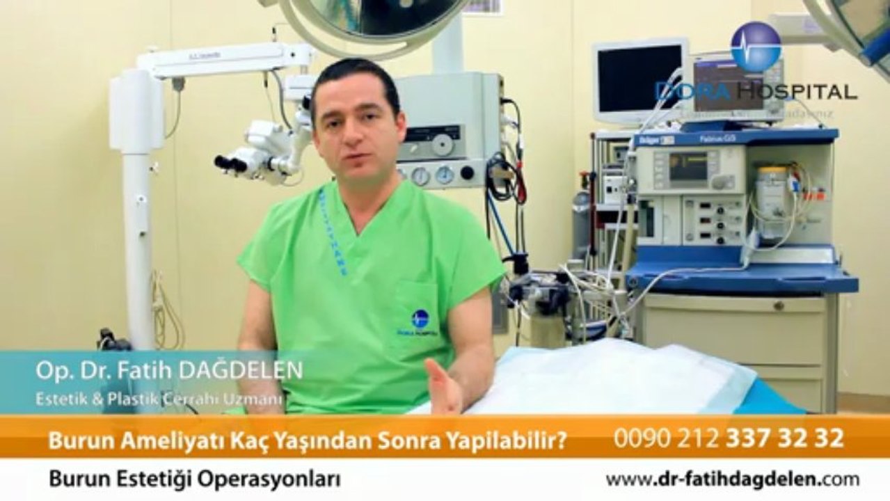 Burun ameliyatı kaç yasından sonra yapılabilir? Op.Dr.Fatih Dağdelen