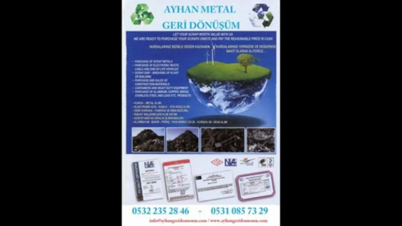 hurda çinko, hurda çinko fiyatları 0531 085 73 29