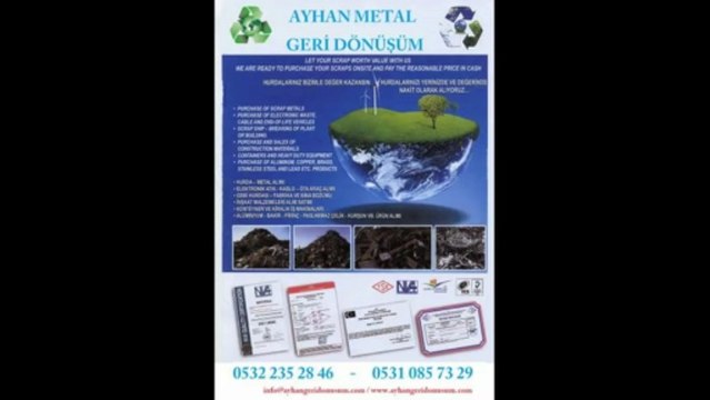 hurda çinko, hurda çinko fiyatları 0531 085 73 29