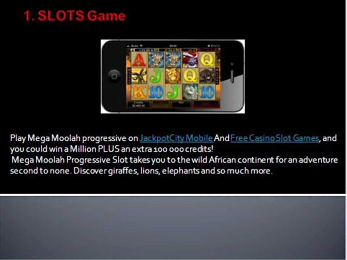 Free slots mobile phone app