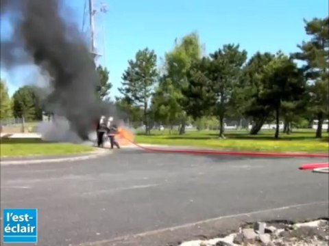 Exercice de lutte contre les violences urbaines au détachement air de Prunay-Belleville