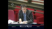 Roma - L'audizione del Direttore dell'Agenzia delle dogane Giuseppe Peleggi (06.06.13)