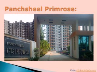 Panchsheel Primrose Apartments at NH-24 Ghaziabad