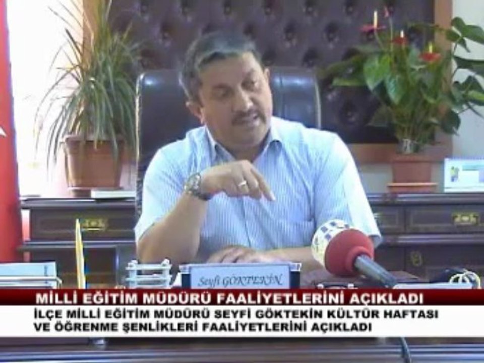 ZİLE MİLLİ EĞİTİM MÜDÜRÜ SEYFİ GÖKTEKİN FAALİYETLERİ HAKKINDA BİLGİ VERDİ