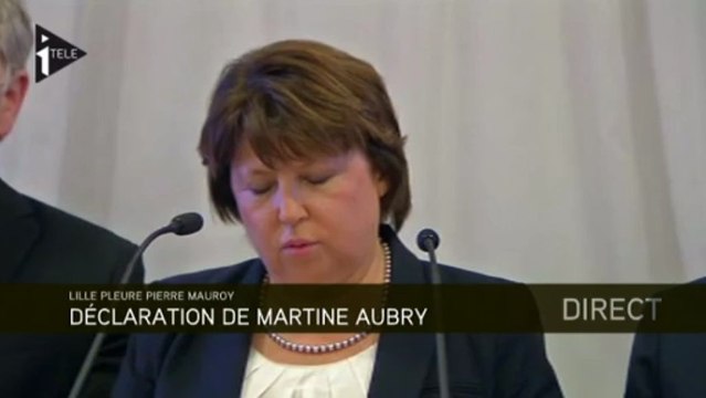 Pierre Mauroy était un géant pour Martine Aubry