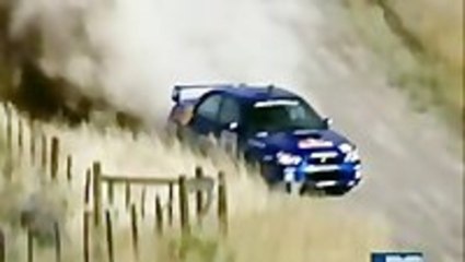 Travis Pastrana Rolls His Rally Car