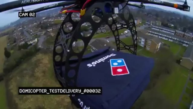 Dominos DomiCopter - First Drone Pizza Delivery
