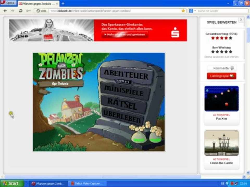 Totorial Spiel Pflanzen gegen Zombis crack