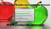 Evasion Jailbreak 6.1.3 iOS 6.1.4 Untethered iPhone 5, iPad