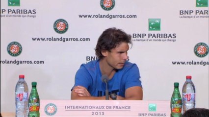 Roland-Garros - Nadal : "Le plus important, c'est le trophée"