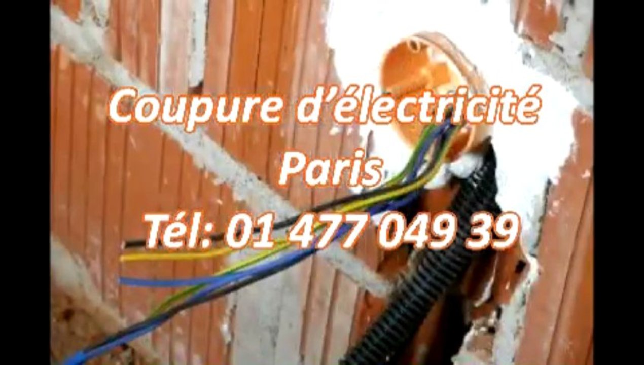 Coupure d'électricité Paris Tél: 01 477 049 39