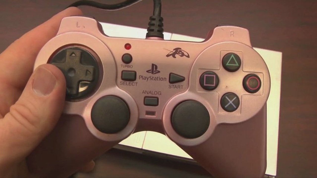 Classic Game Room - PINK FUJIWORK ANALOG RENSYA PAD review for PS2