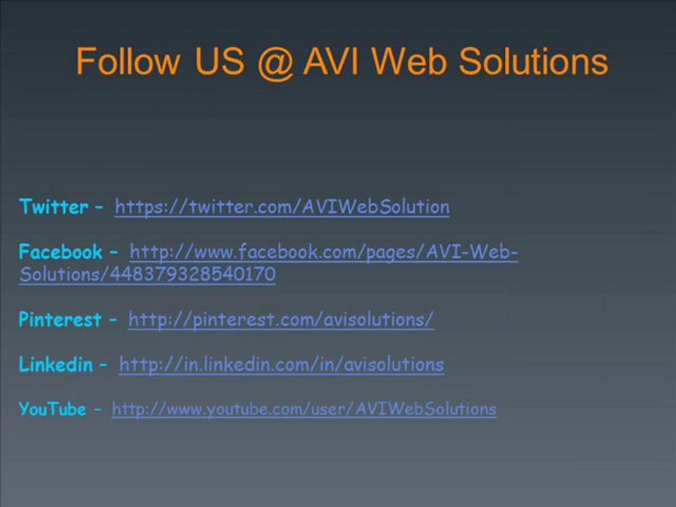 Business Models - AVI Web Solutions