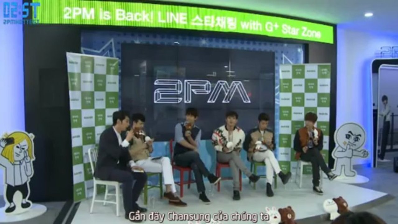 [Vietsub - 2ST] (130508) 2PM IS BACK - LINE Star Chat