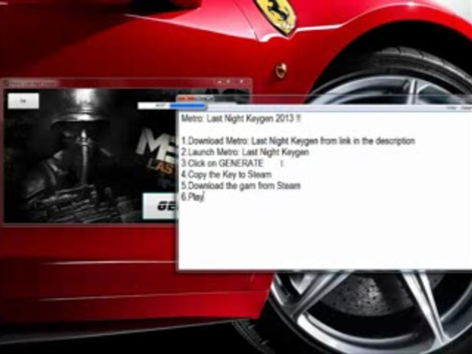 Metro Last Night - Keygen, Key Generator @ Générateur @ FREE Download June - July 2013 Update