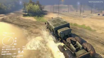 Spin Tires Technology Demo - Maz Truck Gameplay