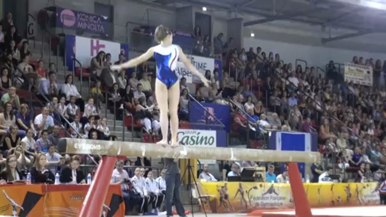 FFGYM - Laura Longueville, 2013 France-Roumanie, Poutre