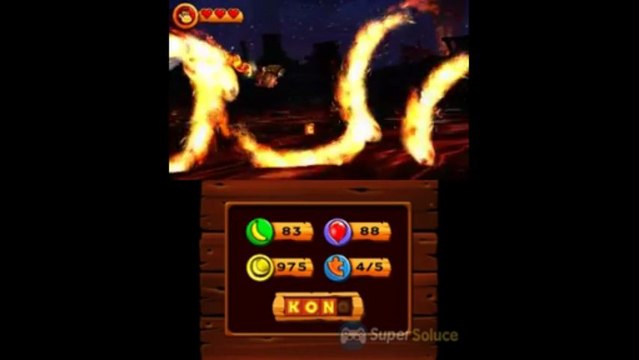 Soluce Donkey Kong Country Returns 3D : 8-2 Fougueuse Fusée