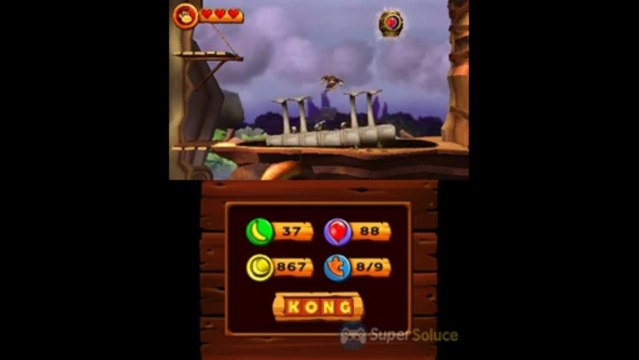 Soluce Donkey Kong Country Returns 3D : 6-1 Goudron Gluant