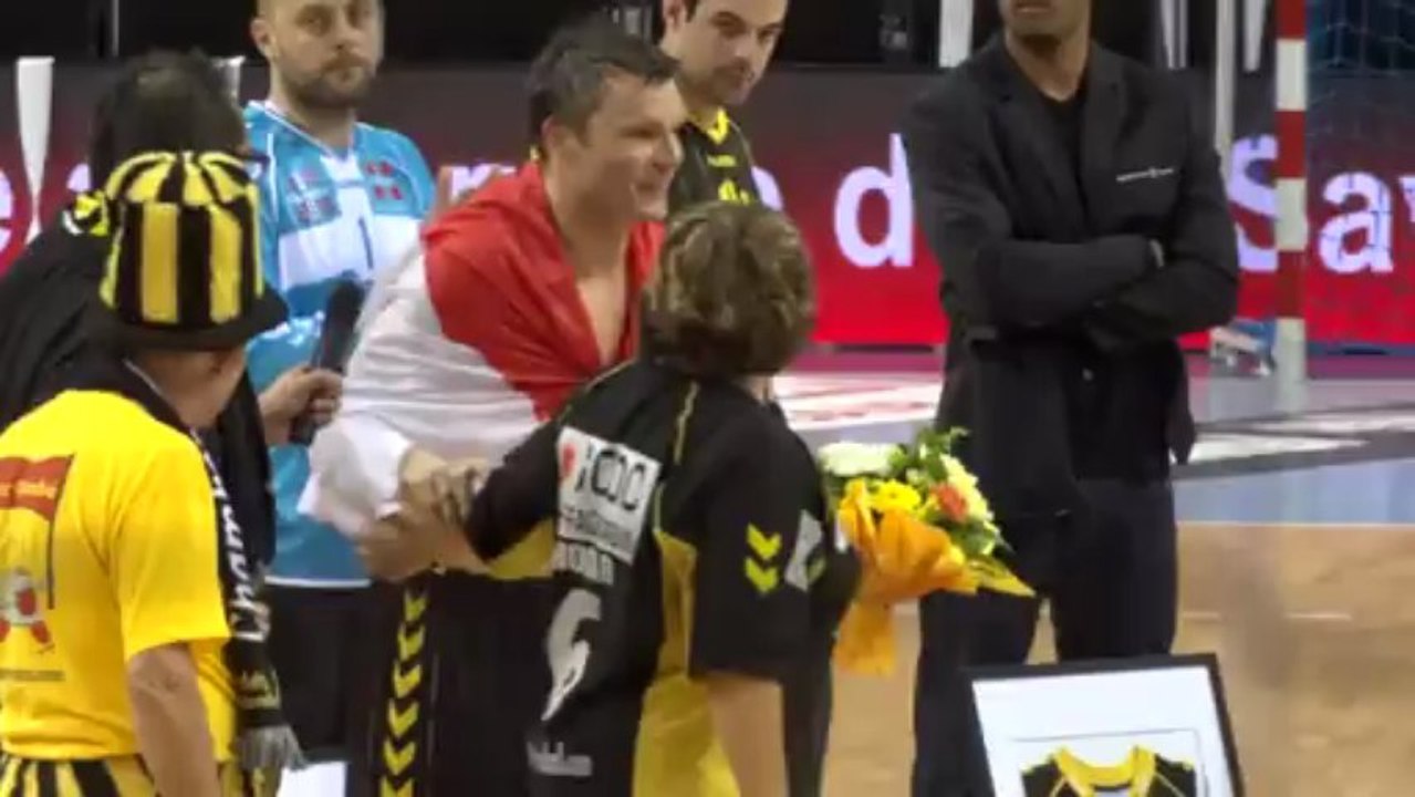les "Adieux" de Karel Nocar au Chambéry Savoie Handball