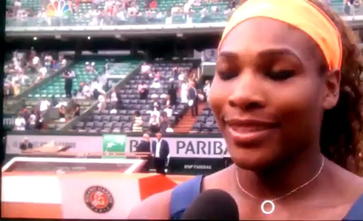 French Open 2013 Women's Singles Trophy Presentation and Speeches pt. 4