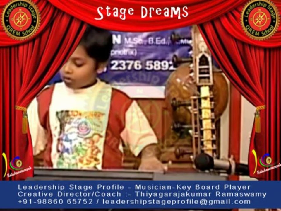 Thiyagarajakumar Ramaswamy's Leadership Stage Profile - Stage Dreams - Musician - Key Board