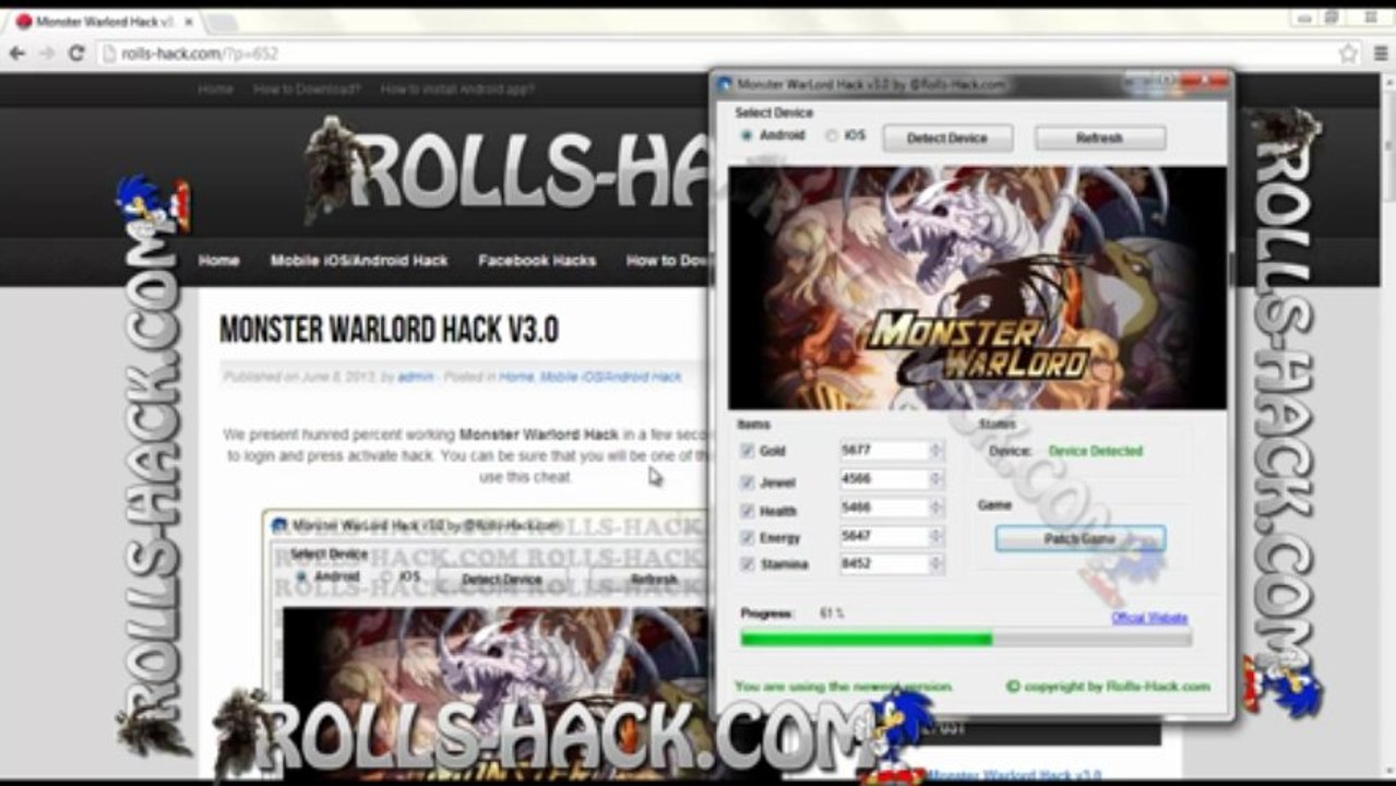 Monster Warlord Hack v3.0 (Android,iOS)
