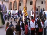 El baile de los gigantes de Hijar, en el dia de San Jorge.