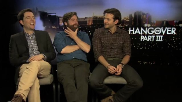 Bradley Cooper, Zach Galifianakis And Ed Helms Interview The Hangover Part III