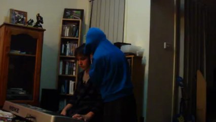 Dane pretending to be a gangster