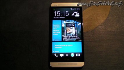 HTC One - Demo configurazione pagina home con uso di BlinkFeed