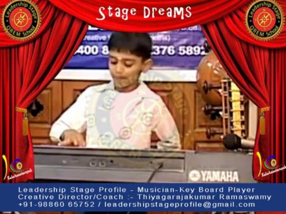 Thiyagarajakumar Ramaswamy's Leadership Stage Profile - Stage Dreams - Musician - Key Board