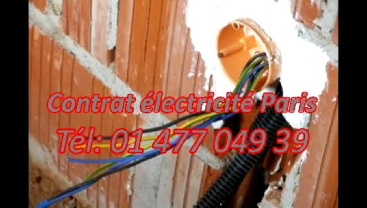 Contrat électricité Tél: 01 477 049 39