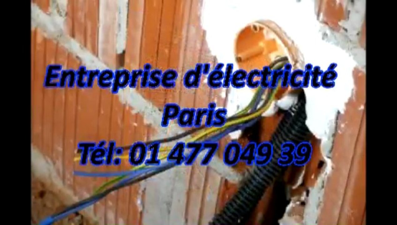 Entreprise d'électricité Tél: 01 477 049 39