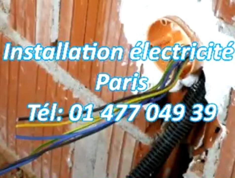 Installation électricité Tél: 01 477 049 39