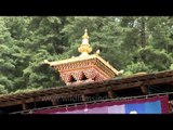 Golden temple top of Kujrey Temple, Bhutan