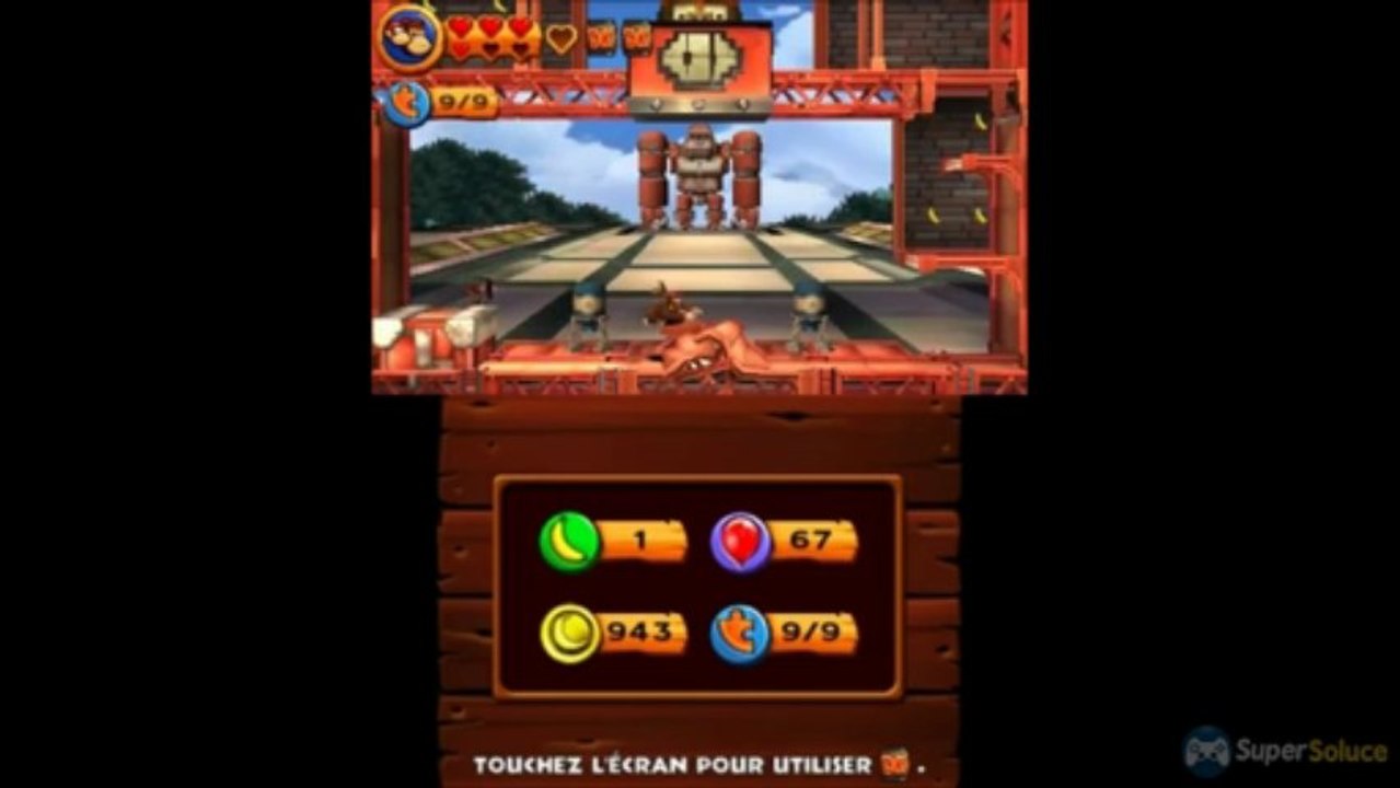 Soluce Donkey Kong Country Returns 3D : 9-7 Fabrique Robotique