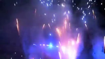 Le feu d'artifices du centenaire du VAFC