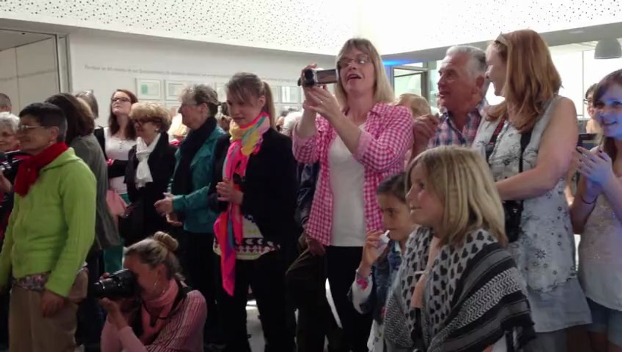 Inauguration Médiathèque François Mitterrand, avec Kerlaouena.