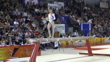 FFGYM - Laura Jurca (ROM), 2013 Match France-Roumanie, Poutre