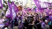 Les supporters bressans chantent les sardines après le titre de champion de France des violets de l'USB